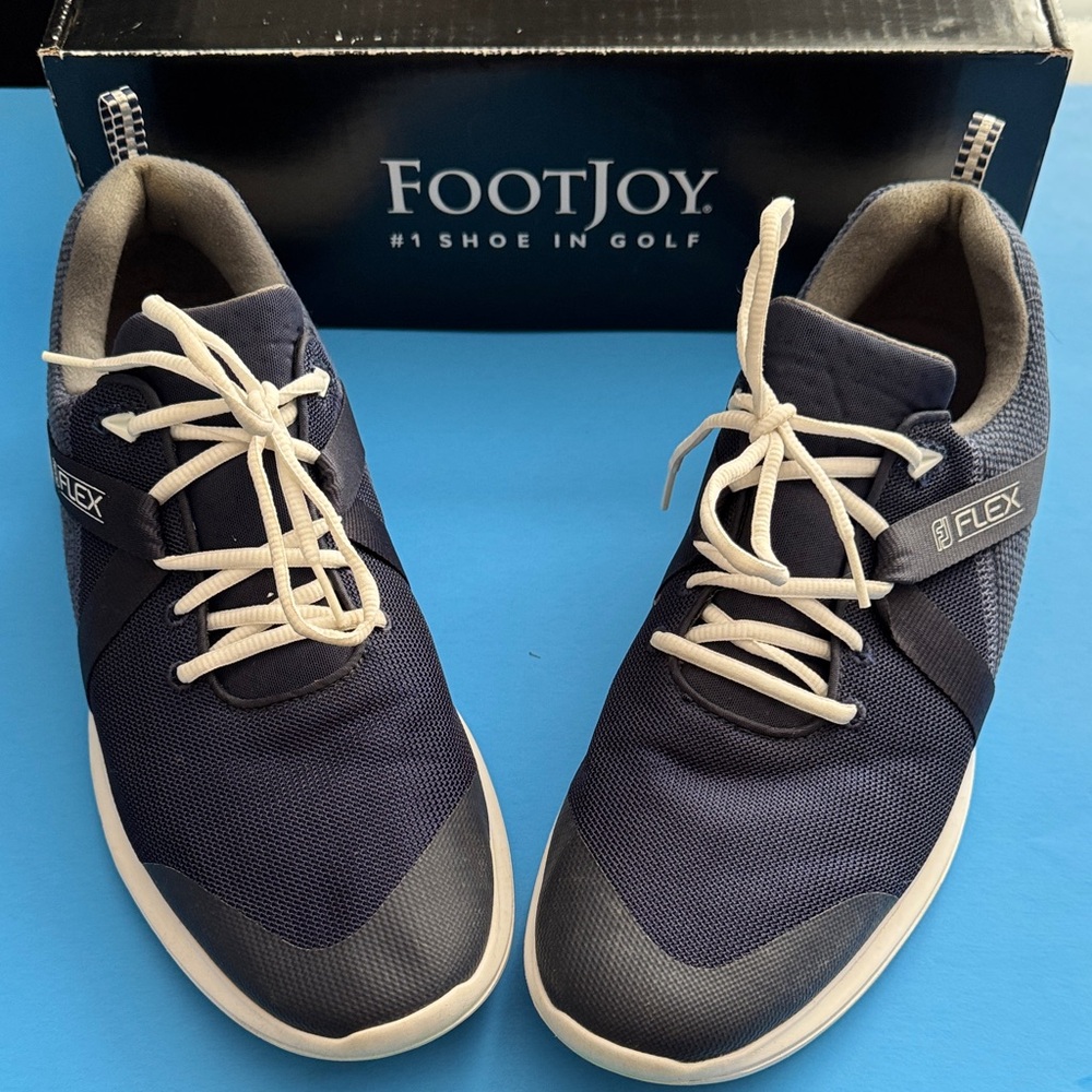 Like New - worn 1x - FootJoy Men's Blue Athletic GOLF Shoes